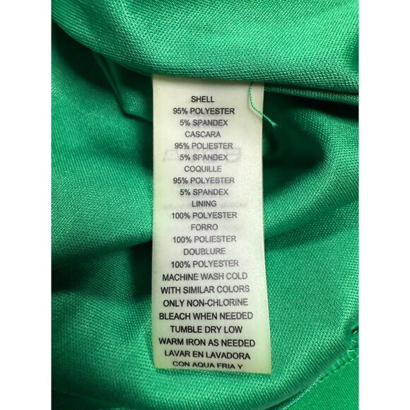 Vince Camuto Fit and Flare Dress Pleated Green Sleeveless Size 6 - Picture 11 of 11